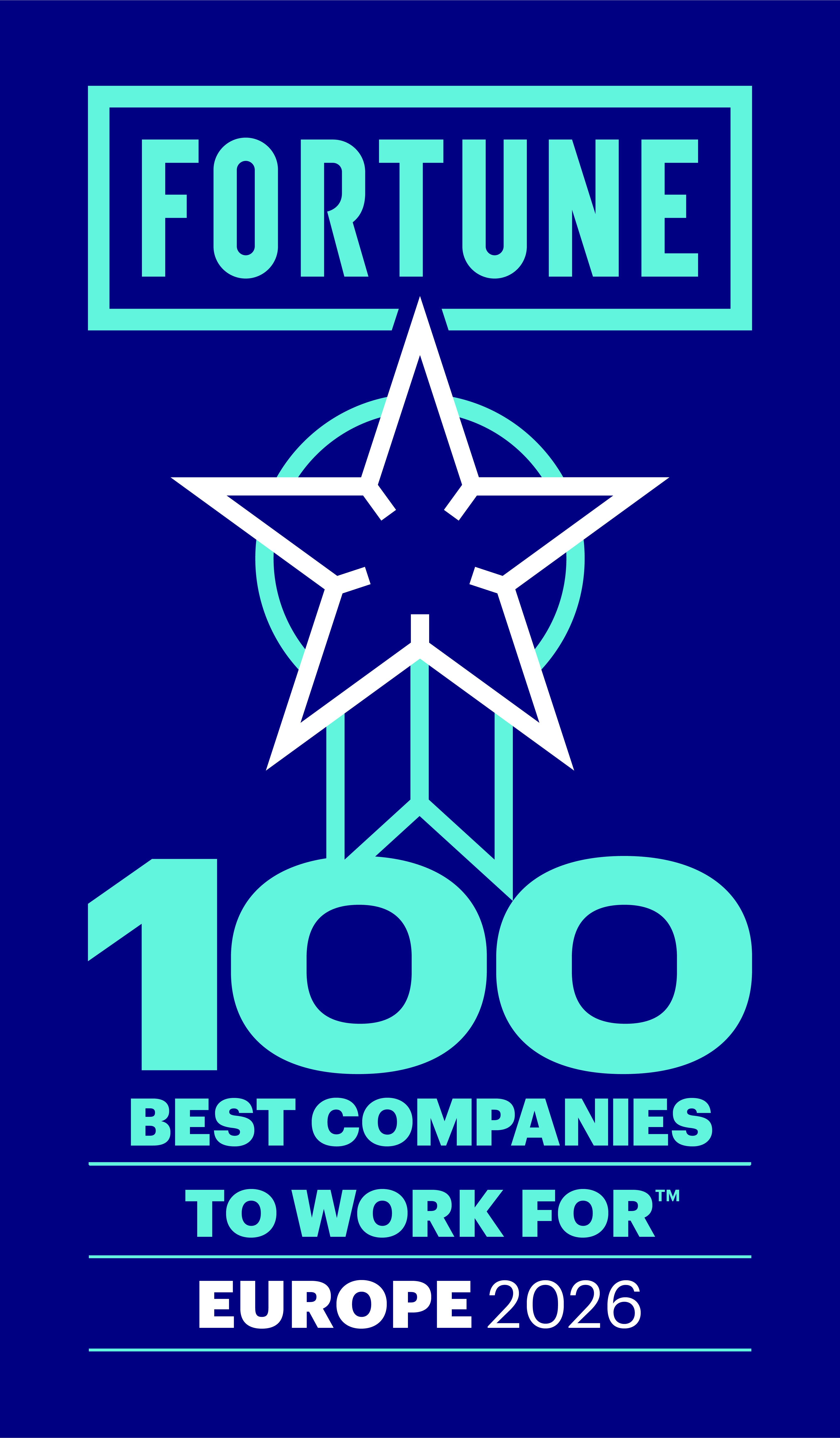 Fortune List GPTW 2026 Europe Badge